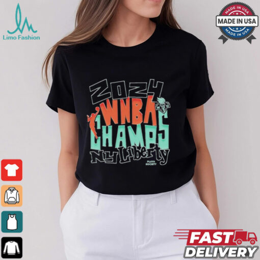 New York Liberty Playa Society 2024 Wnba Finals Champions Shirt