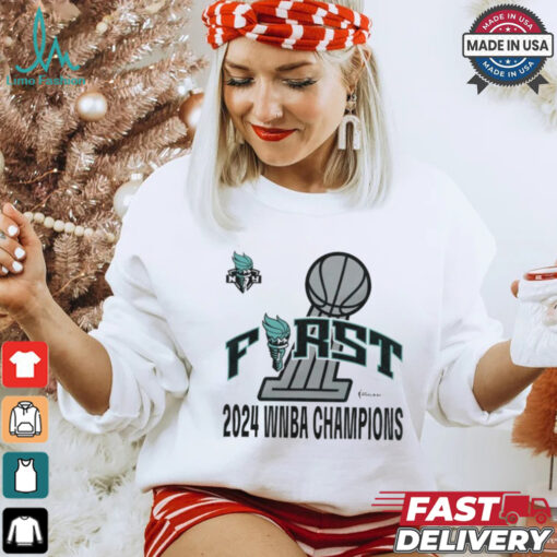 New York Liberty Stadium Essentials Unisex First Time WNBA Finals Champions Shirt