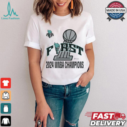 New York Liberty Stadium Essentials Unisex First Time WNBA Finals Champions Shirt