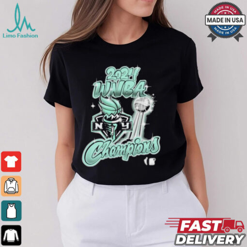 New York Liberty round21 Youth 2024 WNBA Finals Champions Airbrush T Shirt