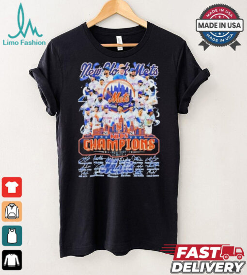 New York Mets 2024 Champions NLDS Fan Signatures Shirt