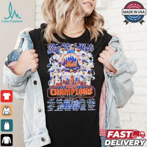 New York Mets 2024 Champions NLDS Fan Signatures Shirt