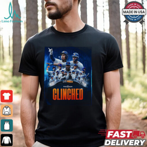 New York Mets 2024 MLB Postseason Clinched Citi Field shirt