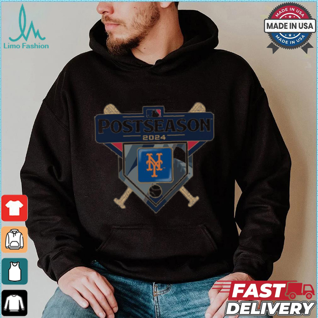 New York Mets 2024 MLB Postseason logo t shirt New York Mets 2024 MLB Postseason logo t shirt