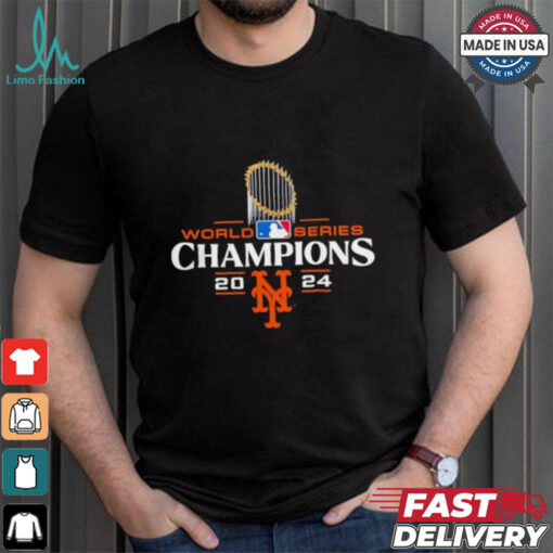 New York Mets 2024 World Series Champions trophy shirt