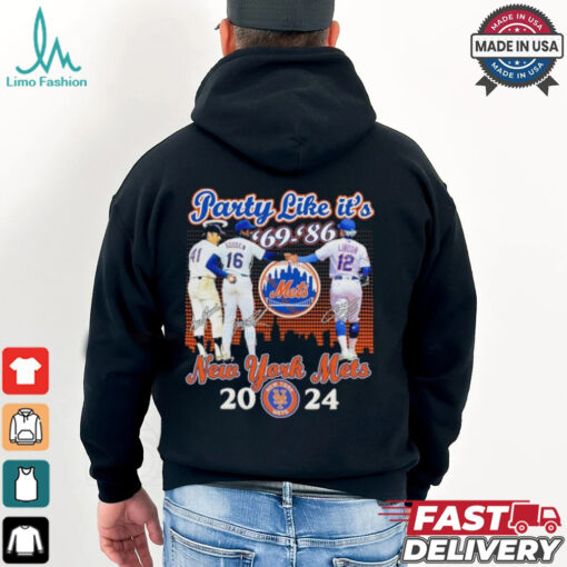 New York Mets Dwight Gooden Tom Seaver And Francisco Lindor Party Like It’s ’69 ’86 shirt