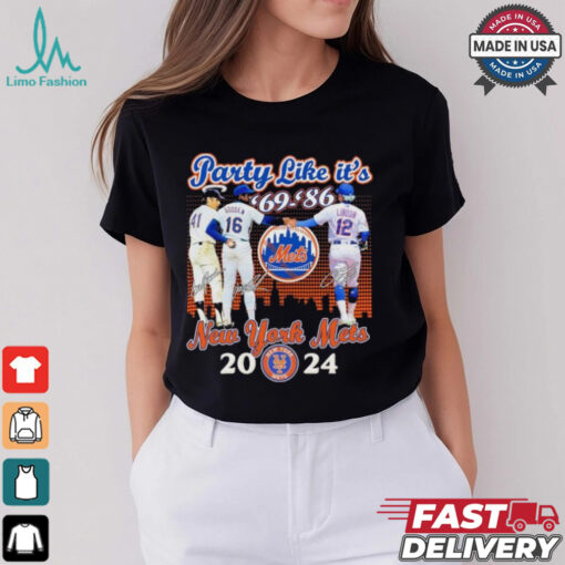 New York Mets Dwight Gooden Tom Seaver And Francisco Lindor Party Like It’s ’69 ’86 shirt