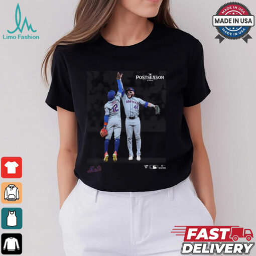 New York Mets Harrison Bader & Francisco Lindor 2024 MLB Postseason Moments T Shirt