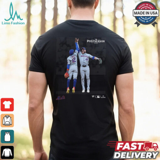 New York Mets Harrison Bader & Francisco Lindor 2024 MLB Postseason Moments T Shirt