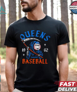 New York Mets Mr. Met Reaper Queens baseball 1962 shirt