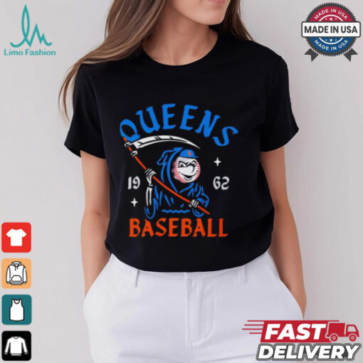 New York Mets Mr. Met Reaper Queens baseball 1962 shirt