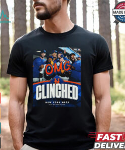 New York Mets OMG 2024 MLB Postseason Clinched shirt