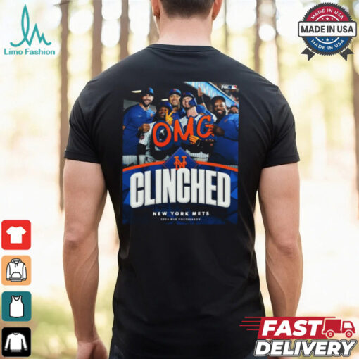 New York Mets OMG 2024 MLB Postseason Clinched shirt