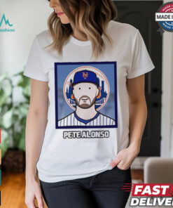 New York Mets Pete Alonso cartoon card photo shirt