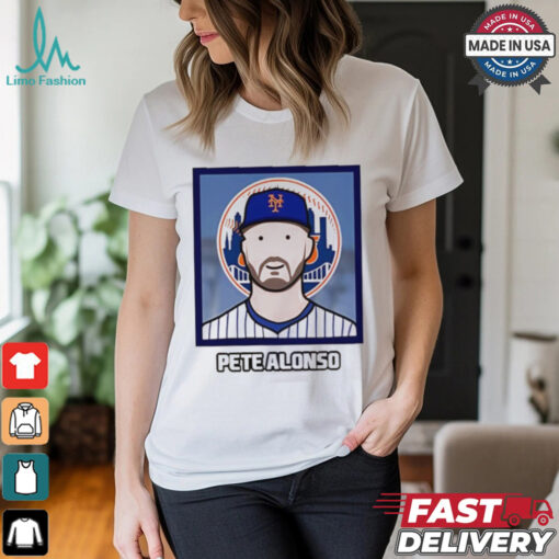New York Mets Pete Alonso cartoon card photo shirt