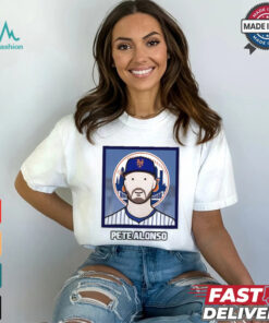 New York Mets Pete Alonso cartoon card photo shirt