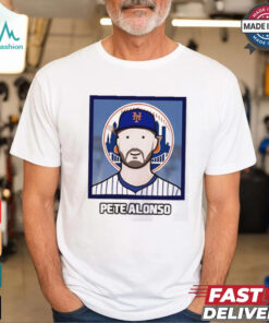 New York Mets Pete Alonso cartoon card photo shirt
