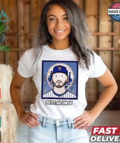 New York Mets Pete Alonso cartoon card photo shirt
