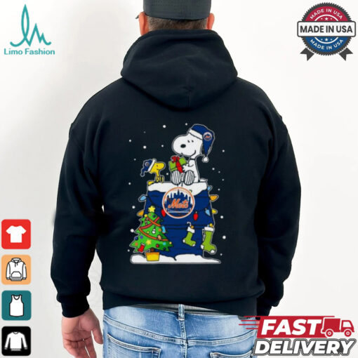 New York Mets Snoopy And Woodstock Merry Christmas 2024 T shirt