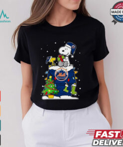 New York Mets Snoopy And Woodstock Merry Christmas 2024 T shirt