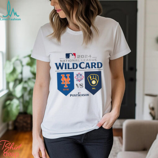 New York Mets Vs Milwaukee Brewers 2024 NL Wild Card Game T Shirt