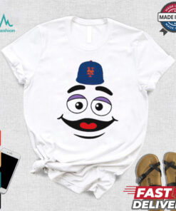 New York Mets grimace face smile victory gameday shirt