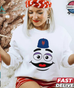 New York Mets grimace face smile victory gameday shirt
