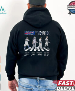 New York Teams Sport Buffalo Bills New York Yankees Walking Signatures 2024 T shirt