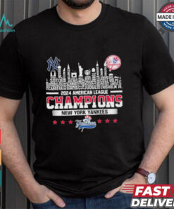 New York Yankees 2024 American League Champions Skyline T Shirt