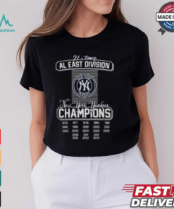 New York Yankees 21 Times AL East Division Champions 2024 Shirt