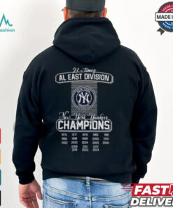 New York Yankees 21 Times AL East Division Champions 2024 Shirt