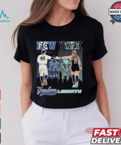 New York Yankees Aaron Judge X New York Liberty Sabrina Ionescu Signatures shirt