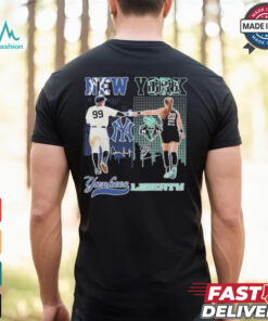 New York Yankees Aaron Judge X New York Liberty Sabrina Ionescu Signatures shirt