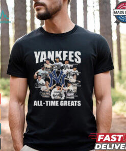 New York Yankees All – Time Greats Signature Signatures T shirt