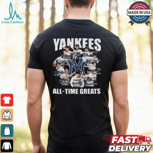 New York Yankees All – Time Greats Signature Signatures T shirt