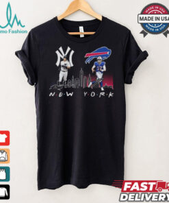 New York Yankees Baseball Buffalo Bills Football The Friends The Proud Signatures T Shirt