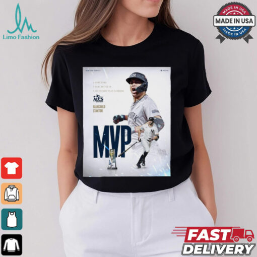 New York Yankees MLB 2024 ALCS Giancarlo Stanton MVP Poster t shirt