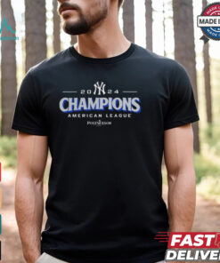 New York Yankees MLB 2024 American League Champions Bloop Single Roster Postseason t shirt