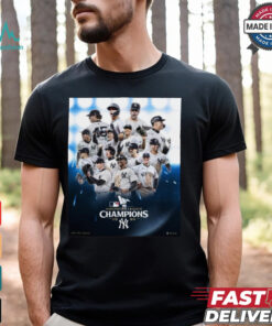 New York Yankees MLB 2024 American League Champions Players Poster t shirt