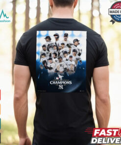 New York Yankees MLB 2024 American League Champions Players Poster t shirt