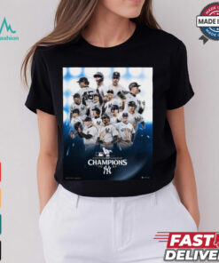 New York Yankees MLB 2024 American League Champions Players Poster t shirt