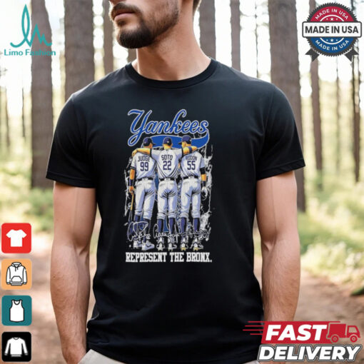 New York Yankees Represent The Bronx Signatures shirt