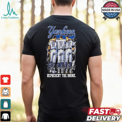 New York Yankees Represent The Bronx Signatures shirt