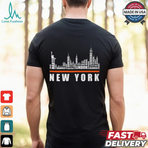 New York Yankees Skyline Baseball Shirt