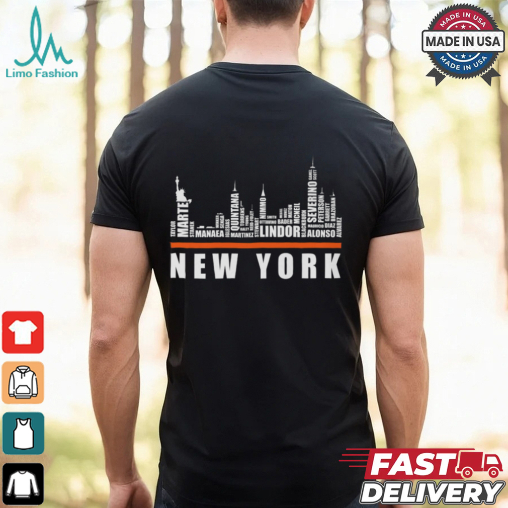 New York Yankees Skyline Baseball Shirt New York Yankees Skyline Baseball Shirt