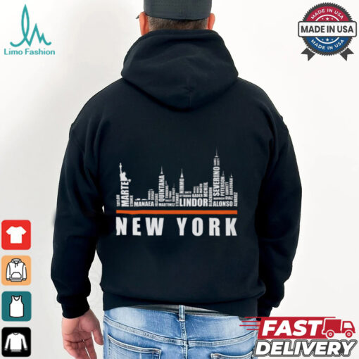 New York Yankees Skyline Baseball Shirt