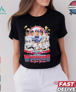 New York Yankees Team 2024 American League Division Series Winners Signatures T shirt