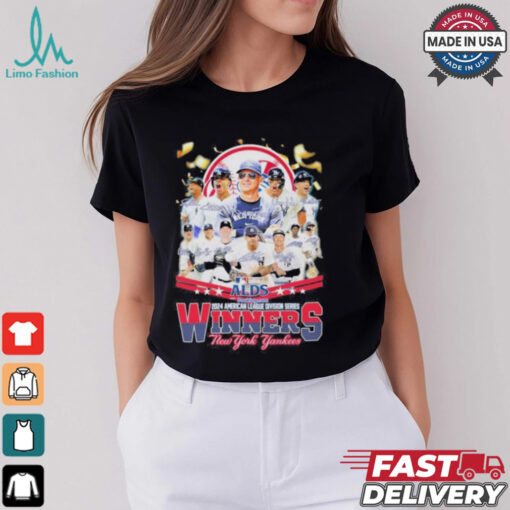 New York Yankees Team 2024 American League Division Series Winners Signatures T shirt