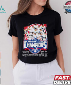 New York Yankees Team American League Champions 2024 Signatures Shirt