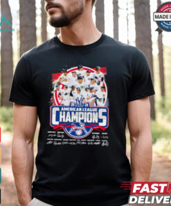 New York Yankees Team American League Champions 2024 Signatures Shirt